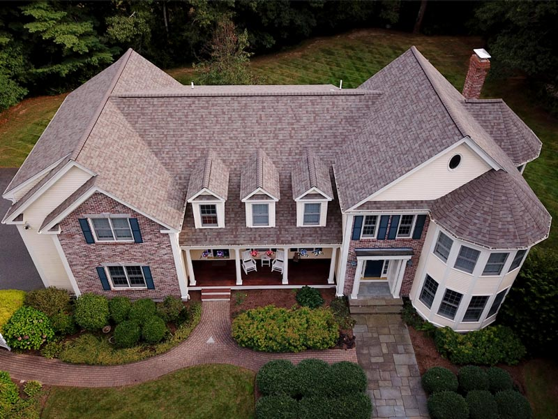 New residential roof replacement completed in Framingham MA - Universal Roofing Inc.