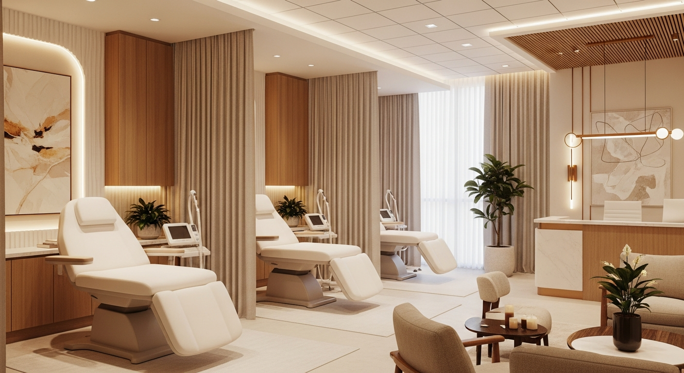 Modern regenerative medicine clinic interior