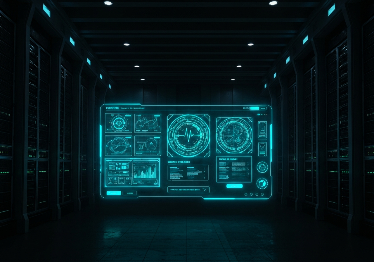 Futuristic Medical Website Hologram