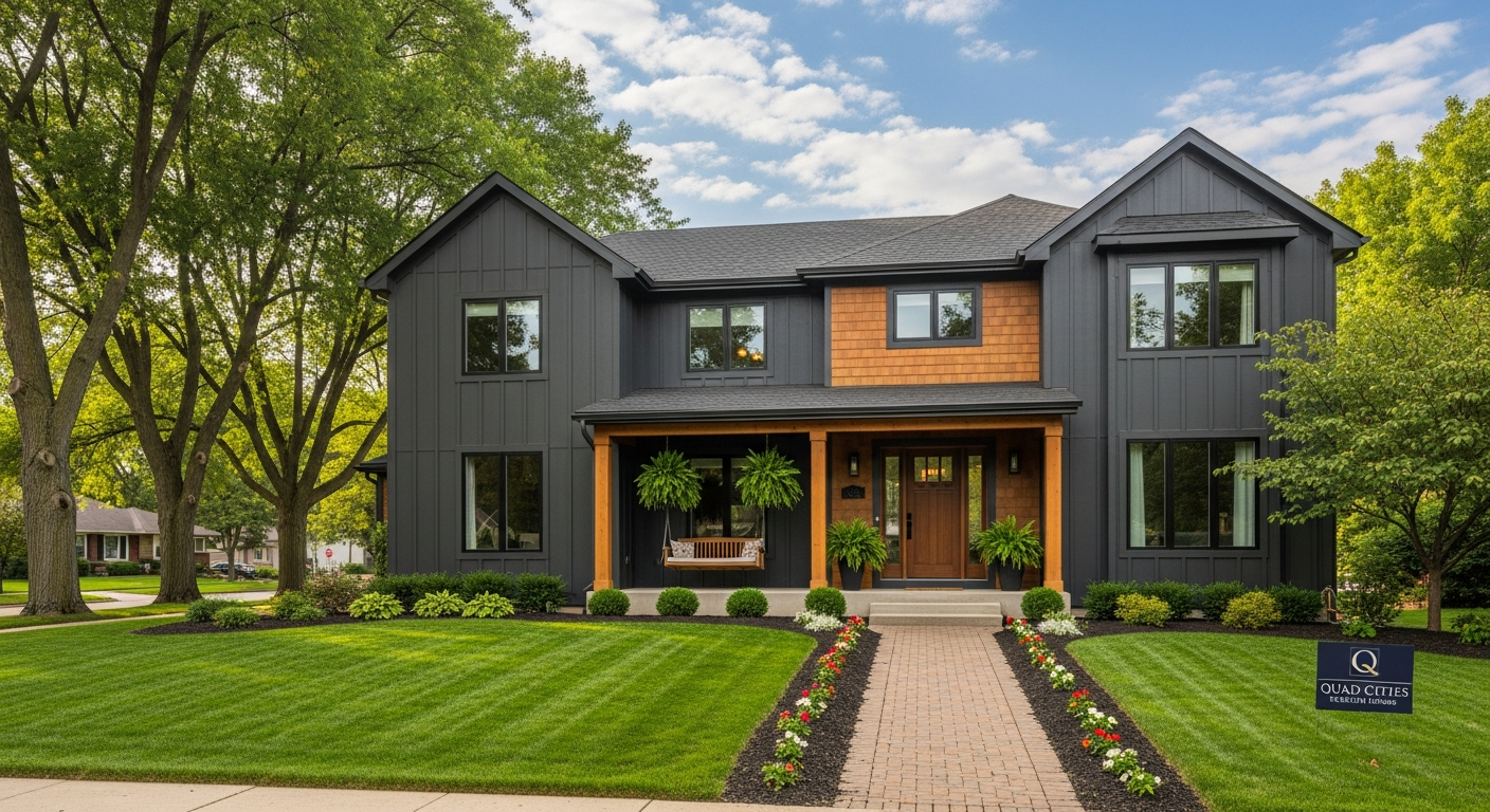 Beautiful home exterior in Bettendorf, Iowa
