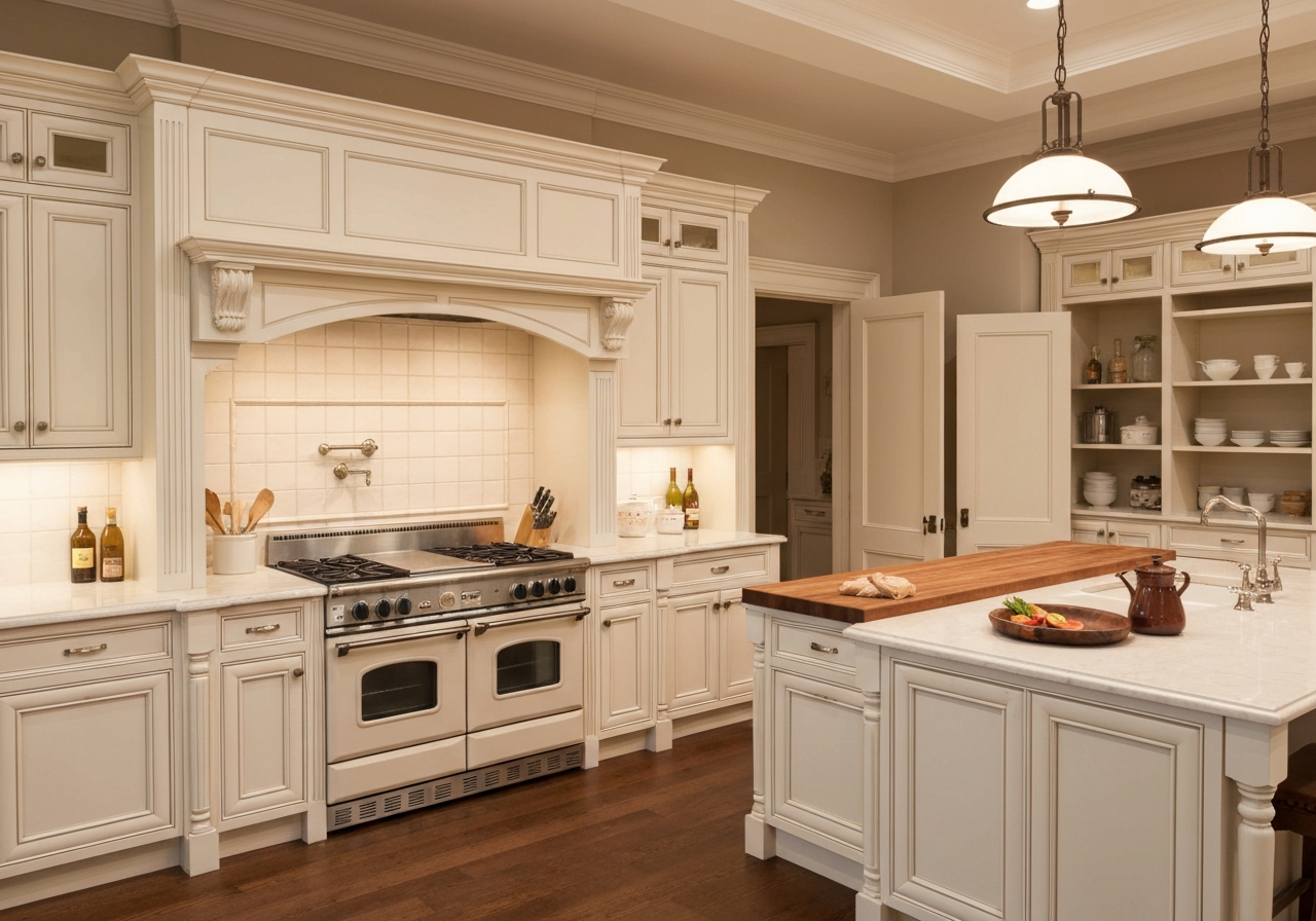 Classic traditional cream kitchen