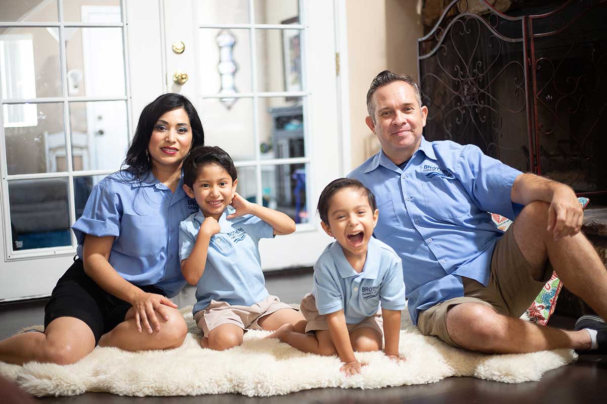 Frank Javier Trujillo and family - Brothers Carpet & Restoration, San Diego