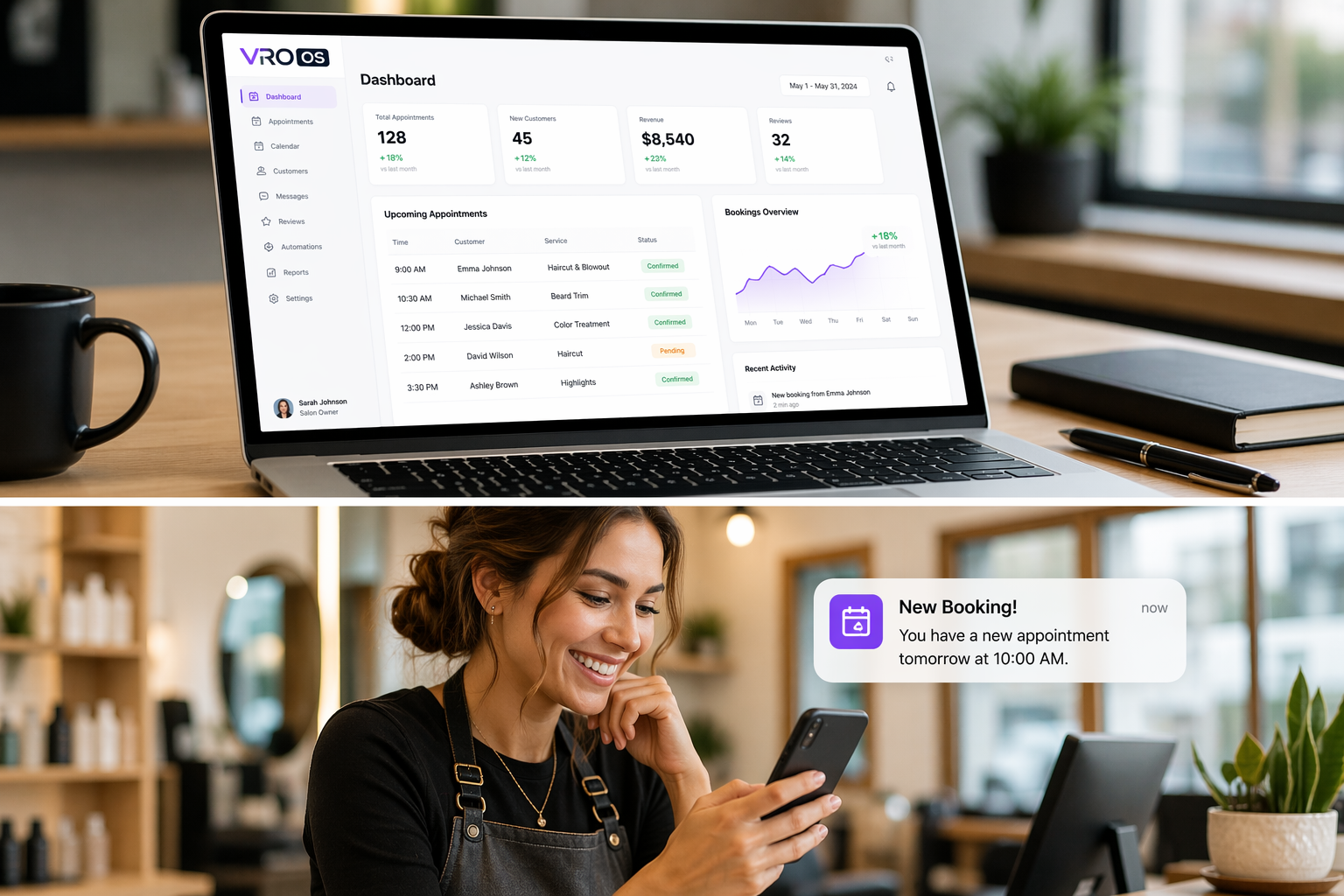 Dashboard and Booking