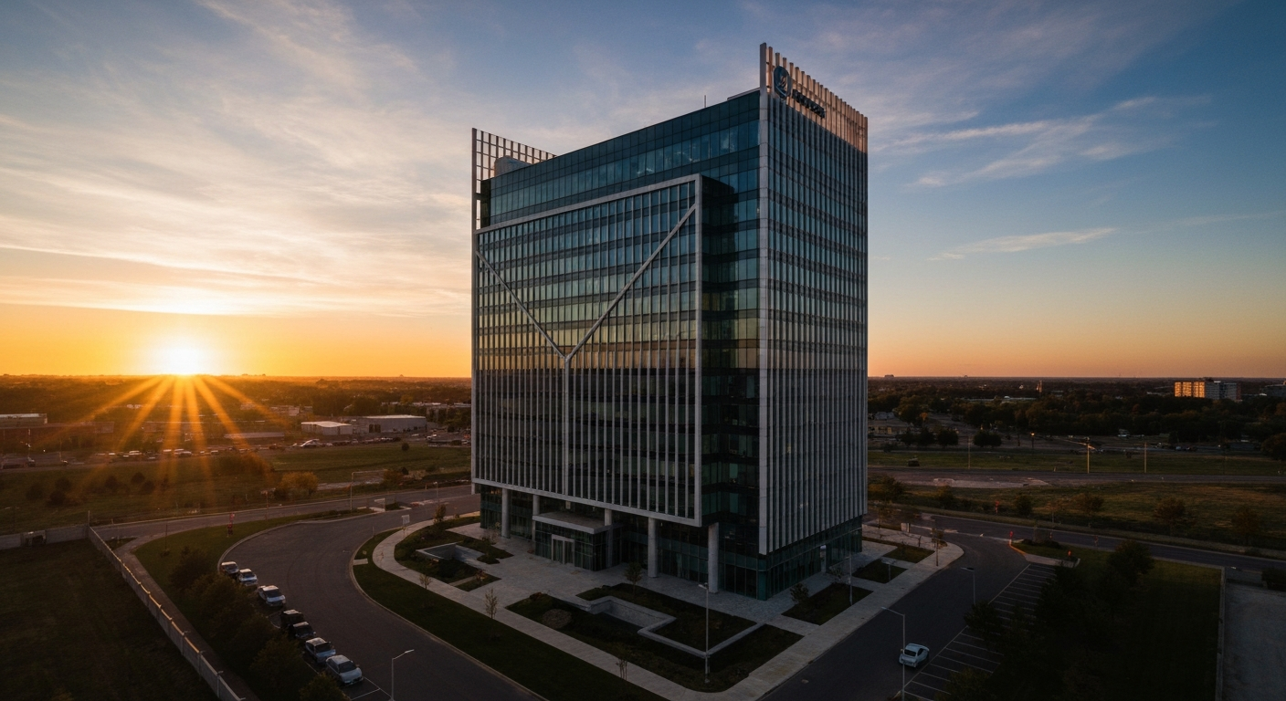 Commercial Property at Sunset