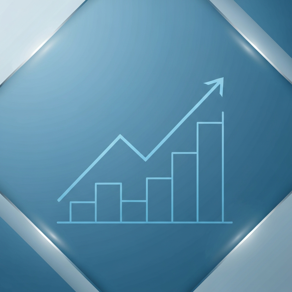 Abstract minimalist financial background with smooth geometric lines representing mortgage trends