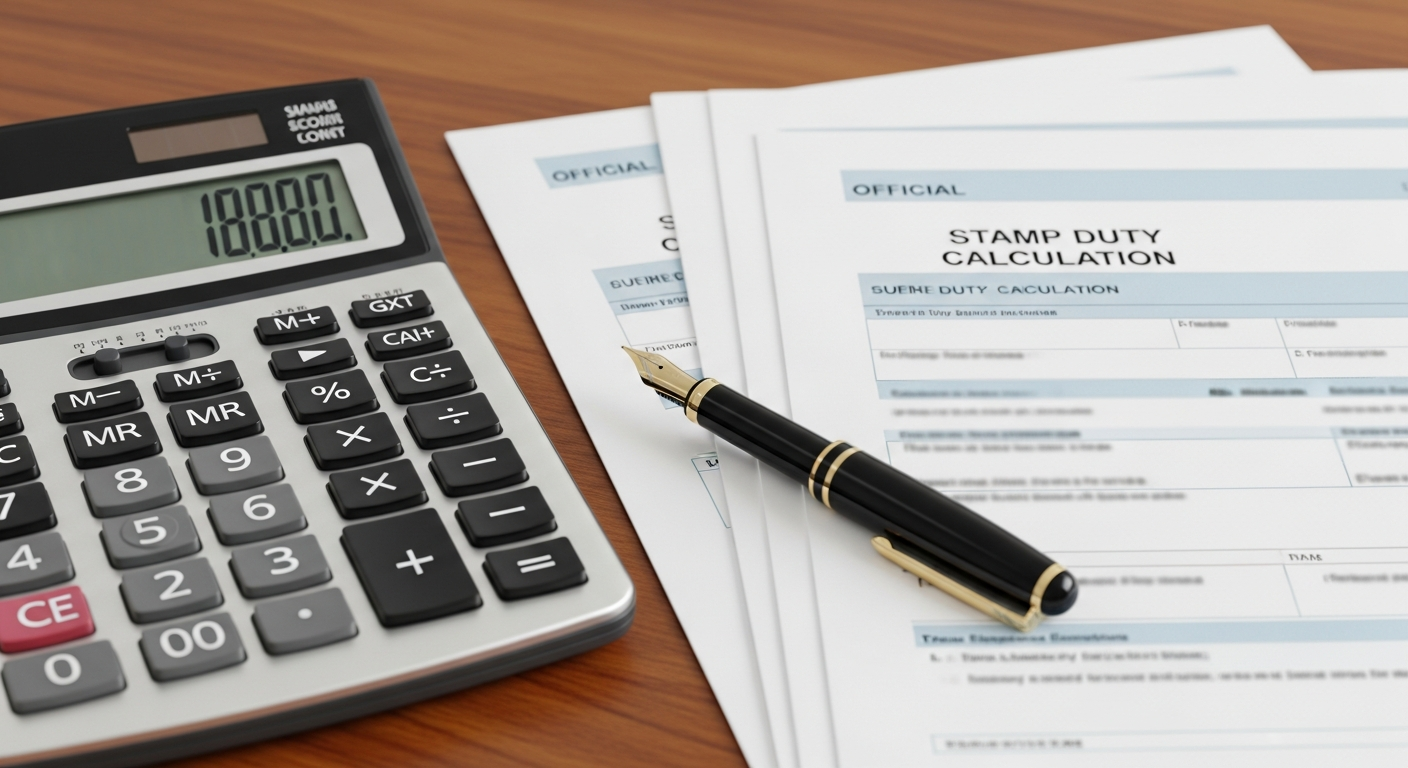 Calculator and tax documents