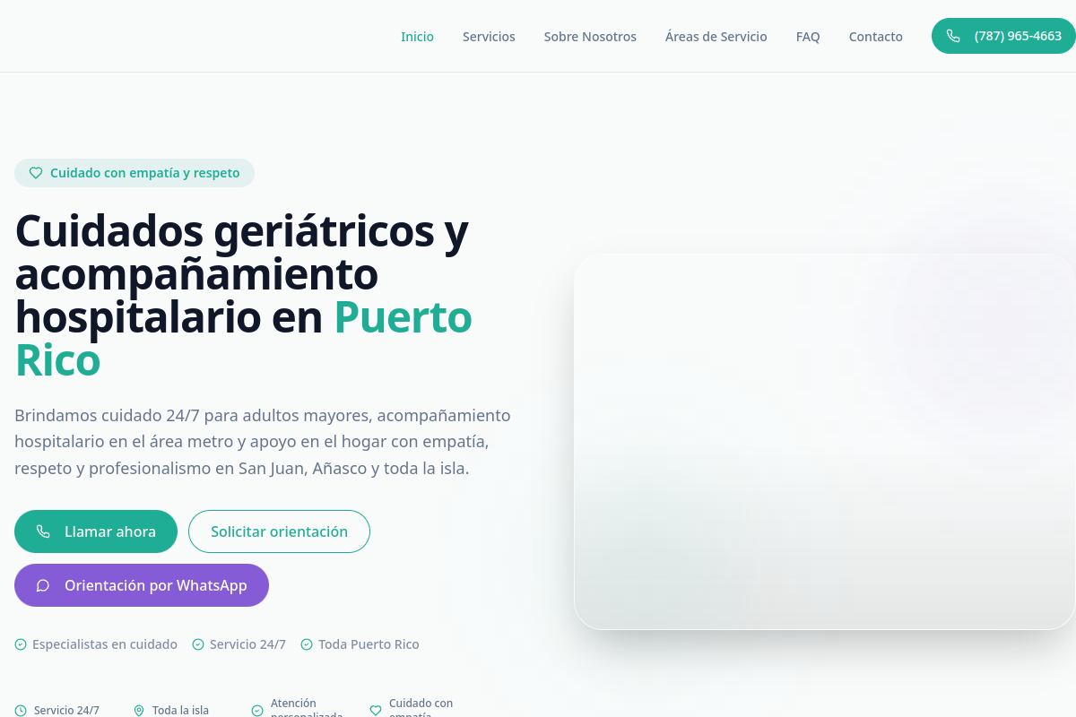 Captura del sitio web de Sanchez Health PR, Clínica · Salud
