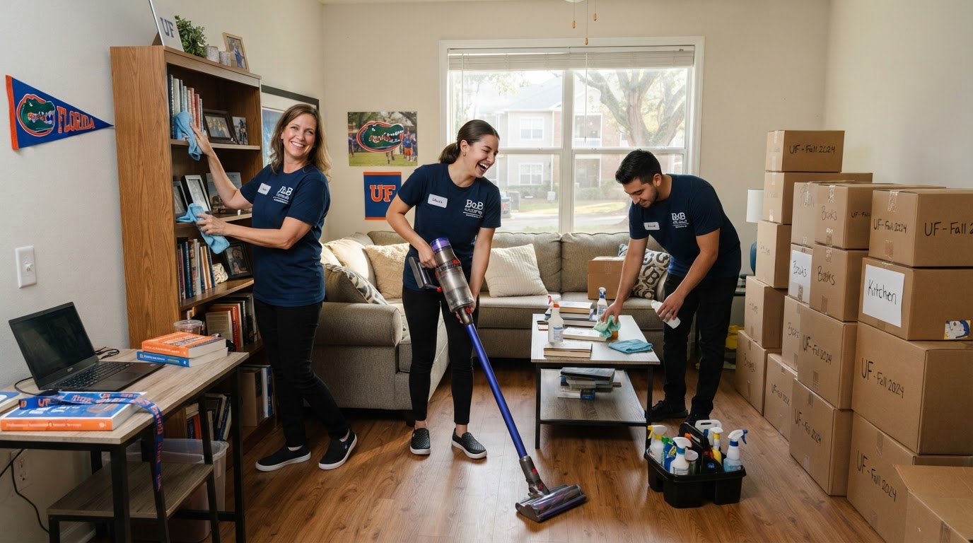 Back to School: The Ultimate Apartment Cleaning Checklist for UF Students in Gainesville