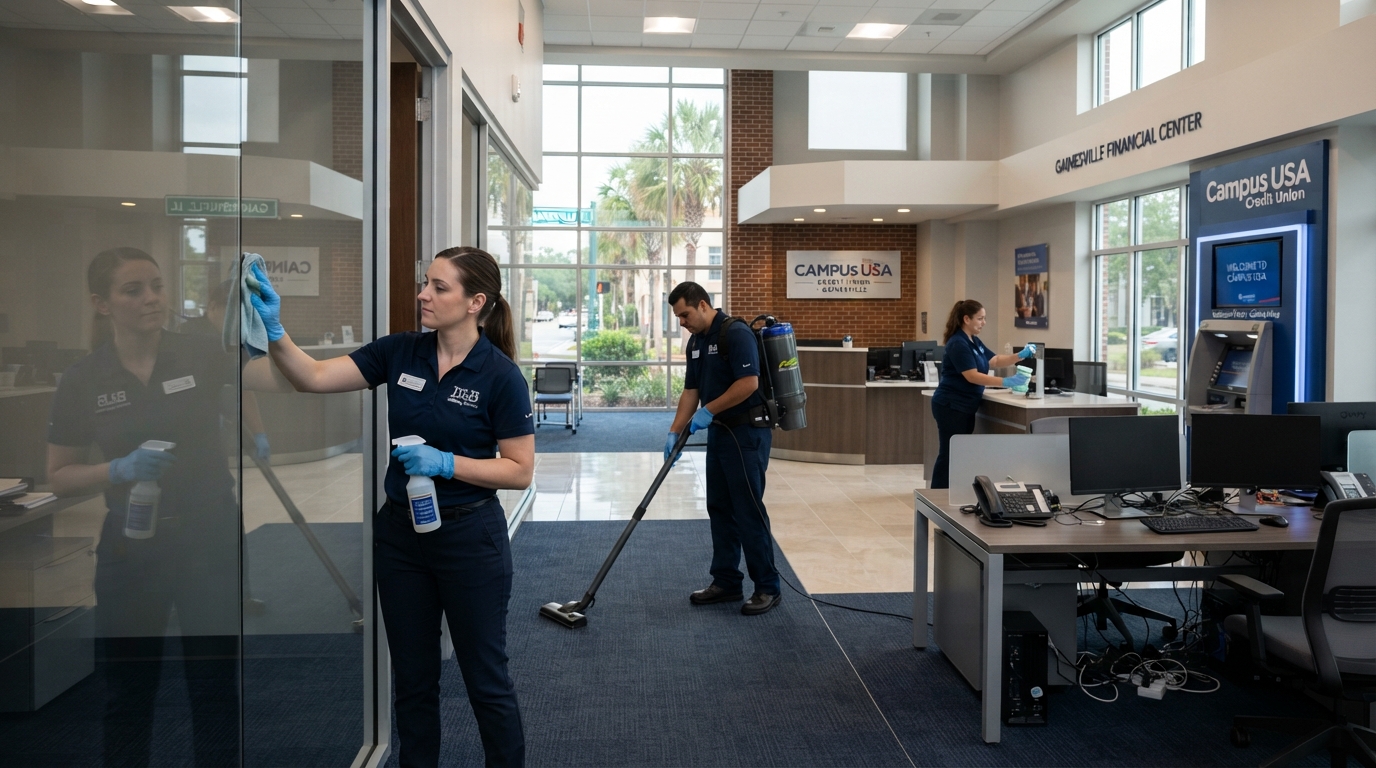 Bank and Financial Office Cleaning Standards in Gainesville, FL