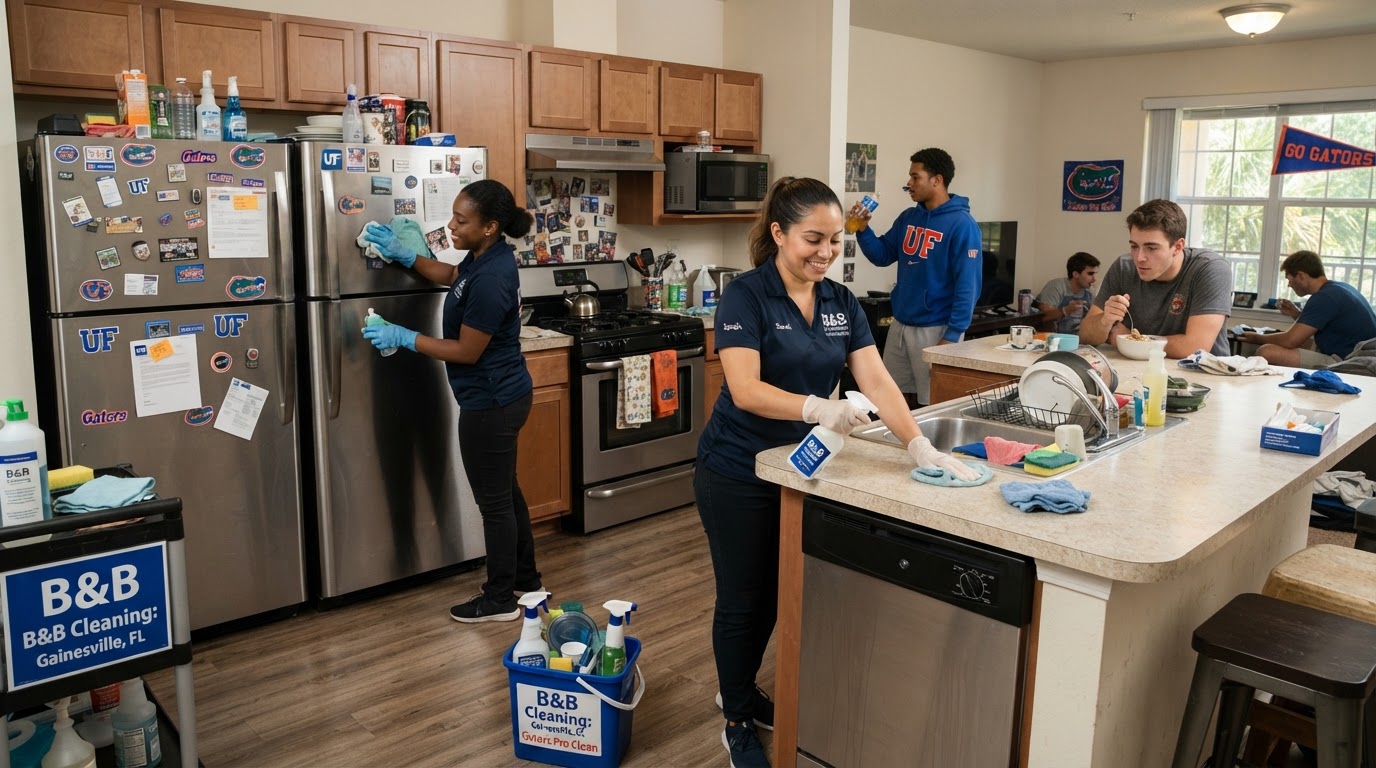 Student Apartment Kitchen Cleaning Guide for UF Students in Gainesville
