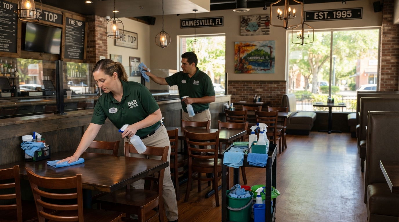 The Complete Restaurant Cleaning Checklist for Gainesville, FL Owners
