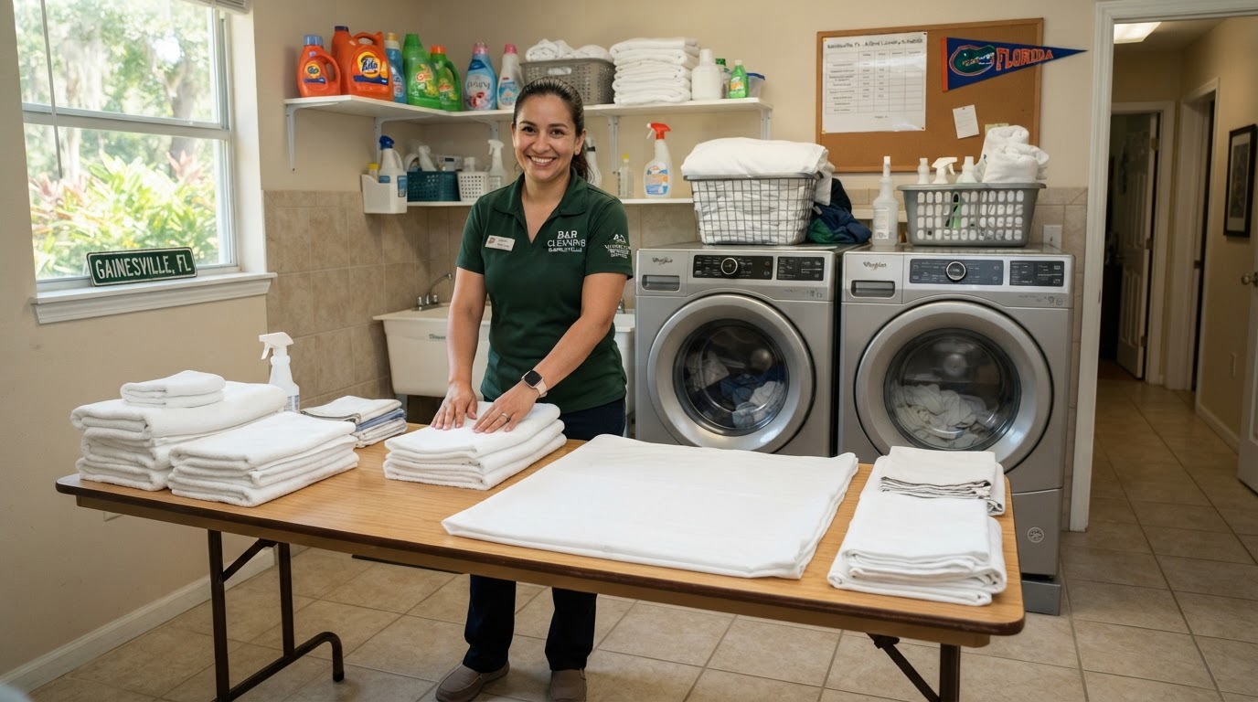 Same-Day Airbnb Laundry Service in Gainesville, FL: Never Run Out of Clean Linens