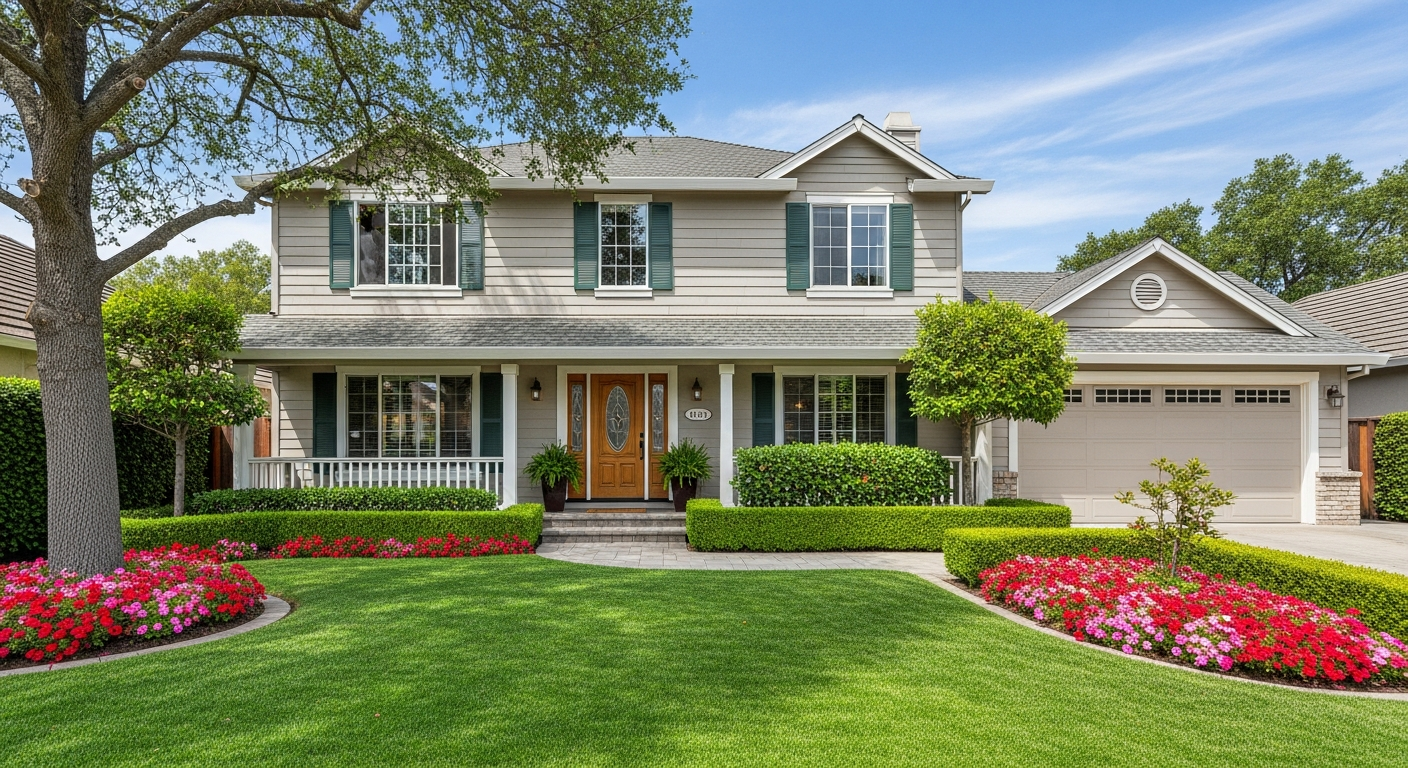 Beautiful suburban home exterior - We buy houses and offer cash for your house