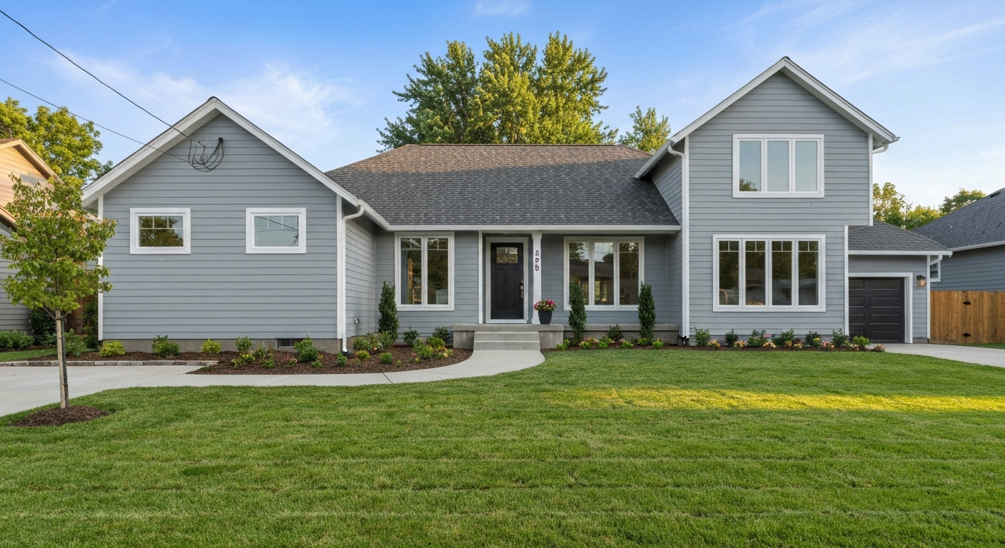 Beautiful recently renovated single-family home exterior
