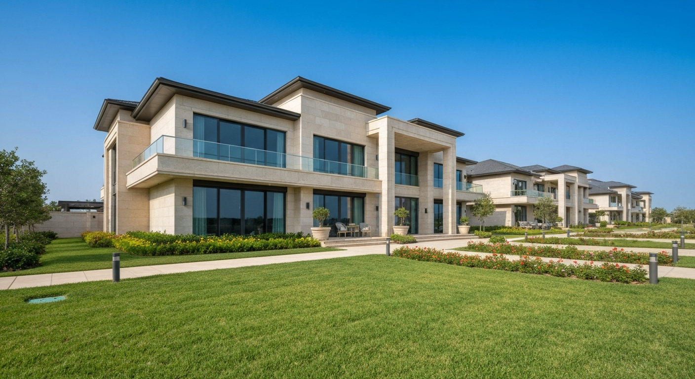 Beautiful luxury home representing real estate transactions