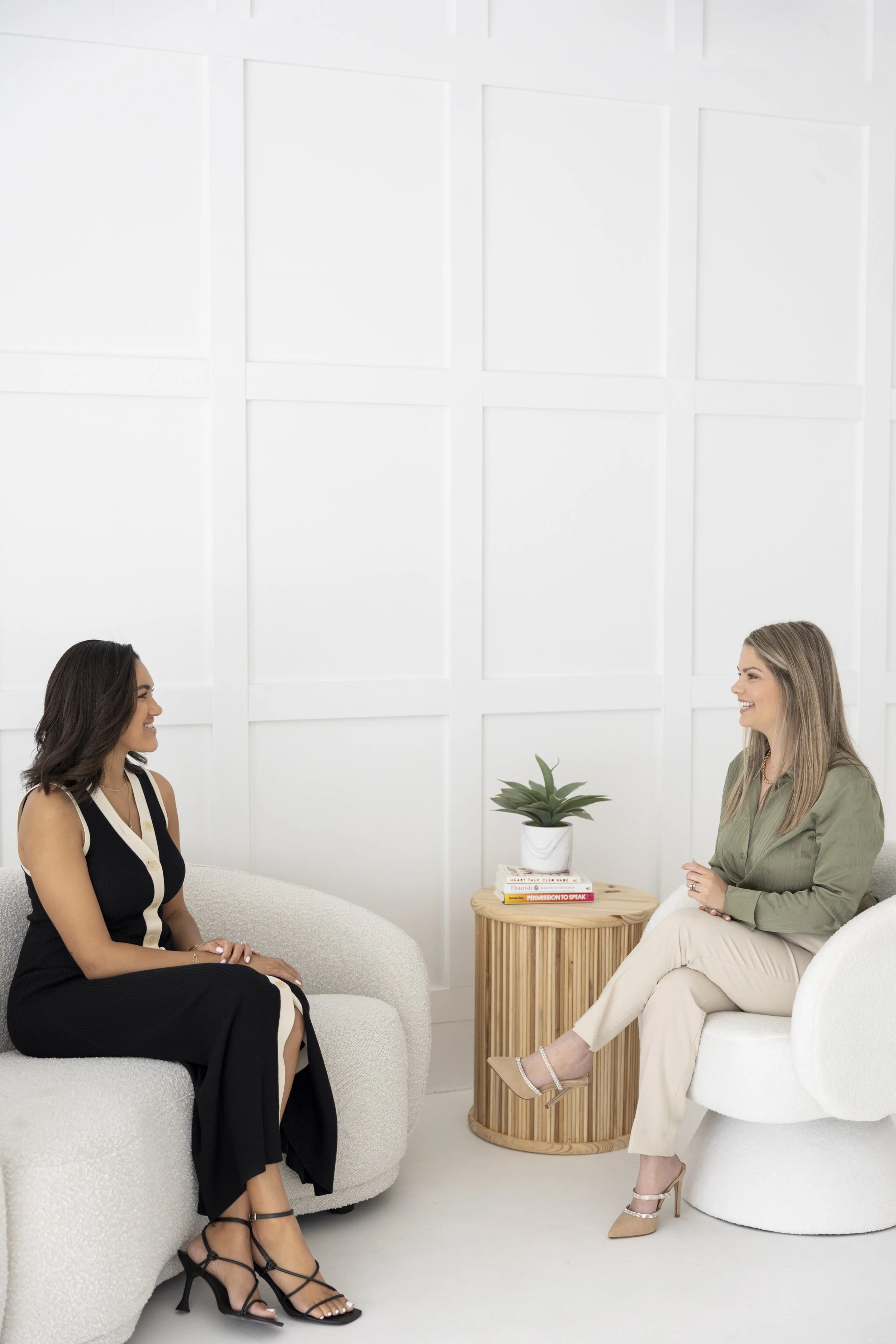 Angela coaching a client