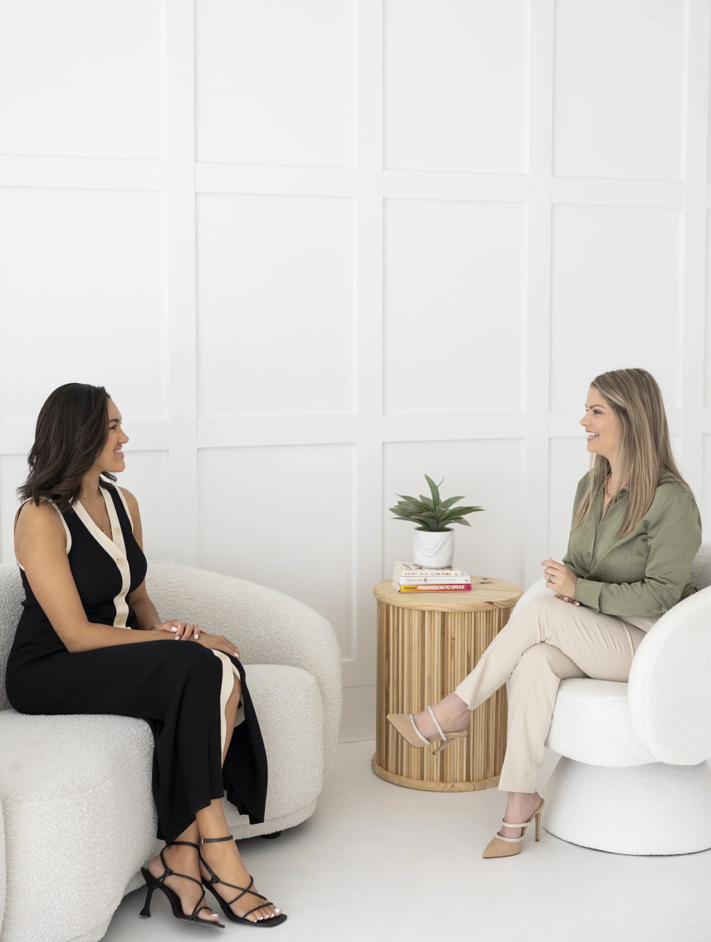Two women in a coaching session