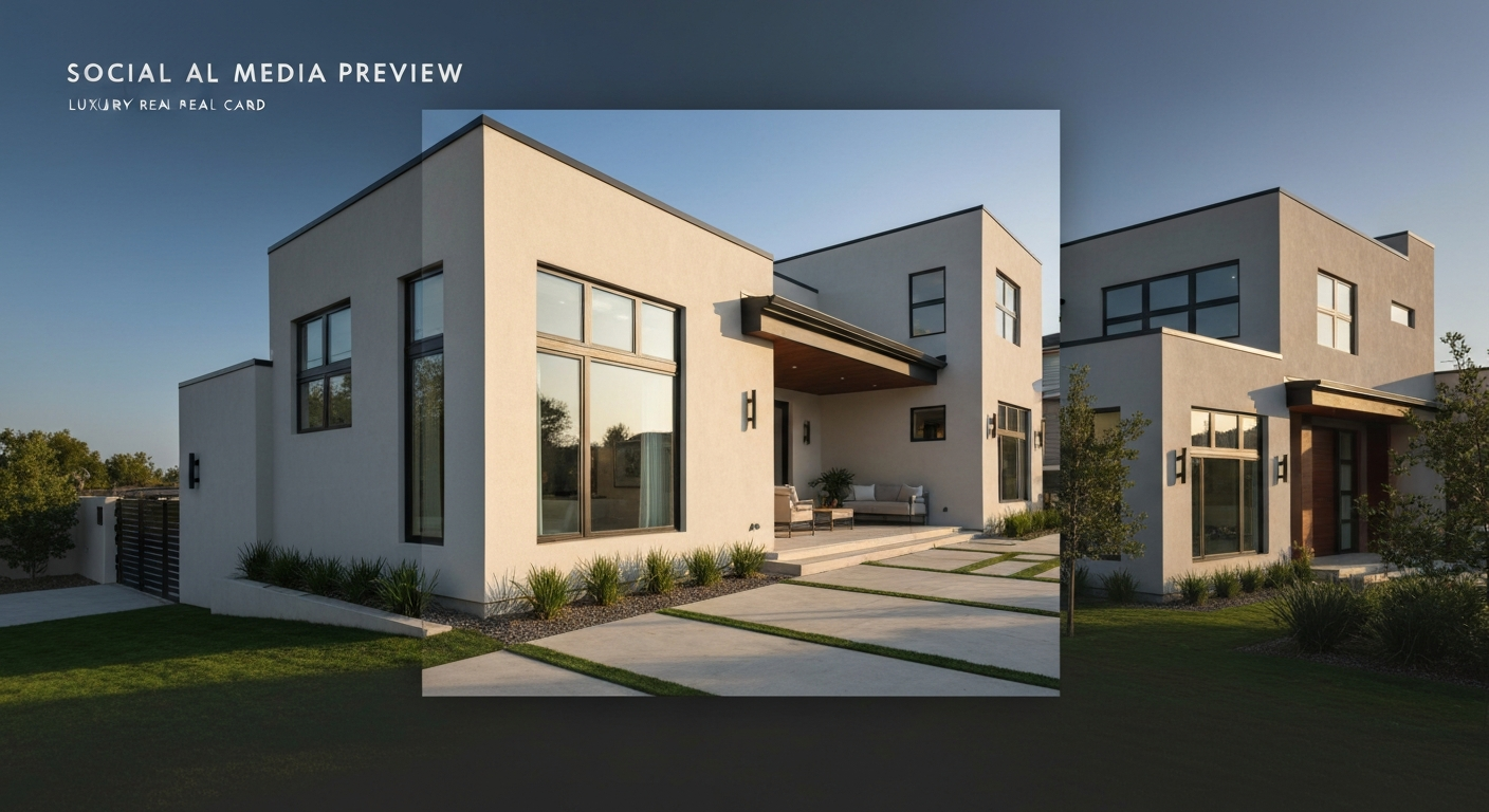 Modern luxury home exterior with landscaped yard, showcasing seamless design and outdoor living space in Phoenix area.