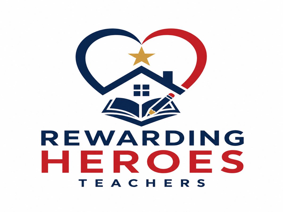 Rewarding Heroes program logo supporting teachers with benefits in Phoenix Metro real estate transactions.