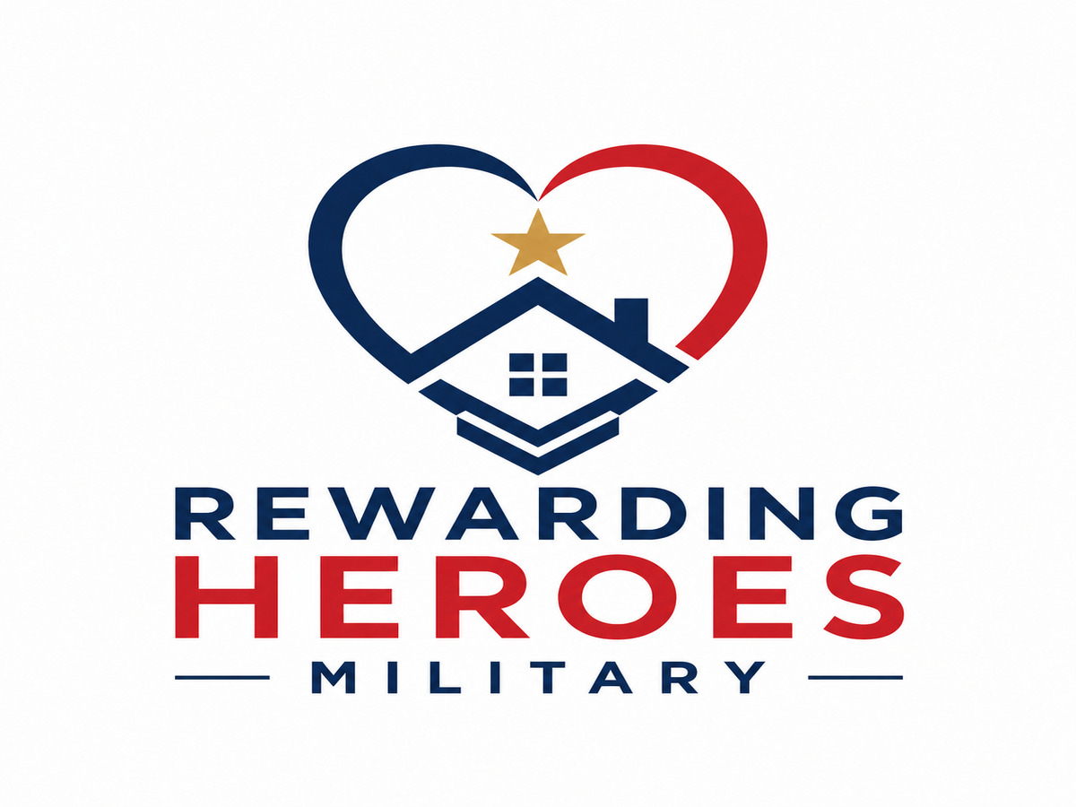 Rewarding Heroes Military program logo, symbolizing support for military members in Phoenix Metro real estate transactions.