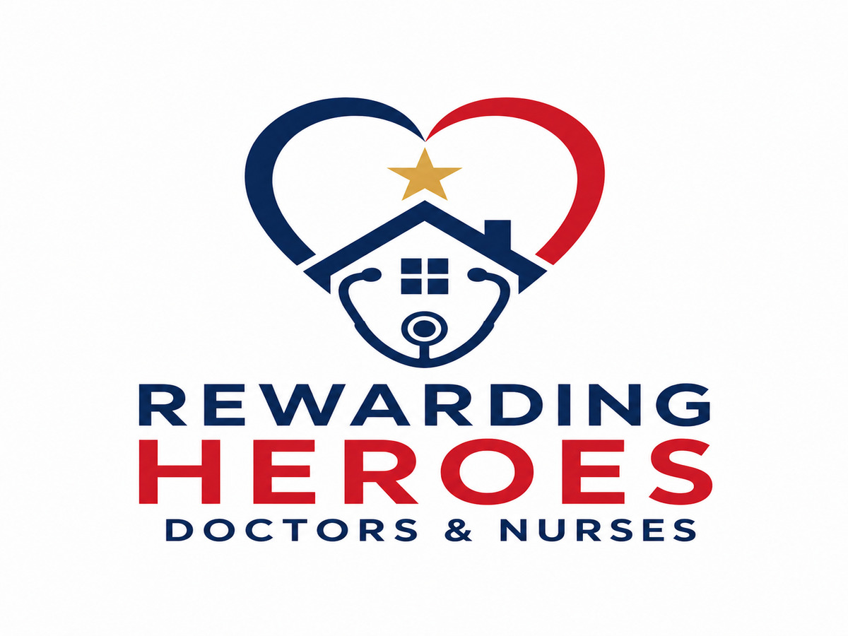 Rewarding Heroes program logo supporting healthcare professionals in Phoenix Metro, emphasizing community appreciation and benefits.