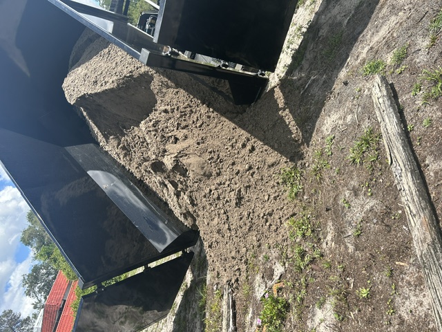 Yard debris cleanup
