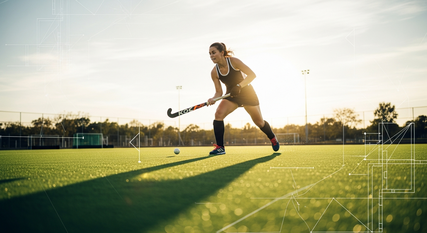 Field Hockey Player on Turf
