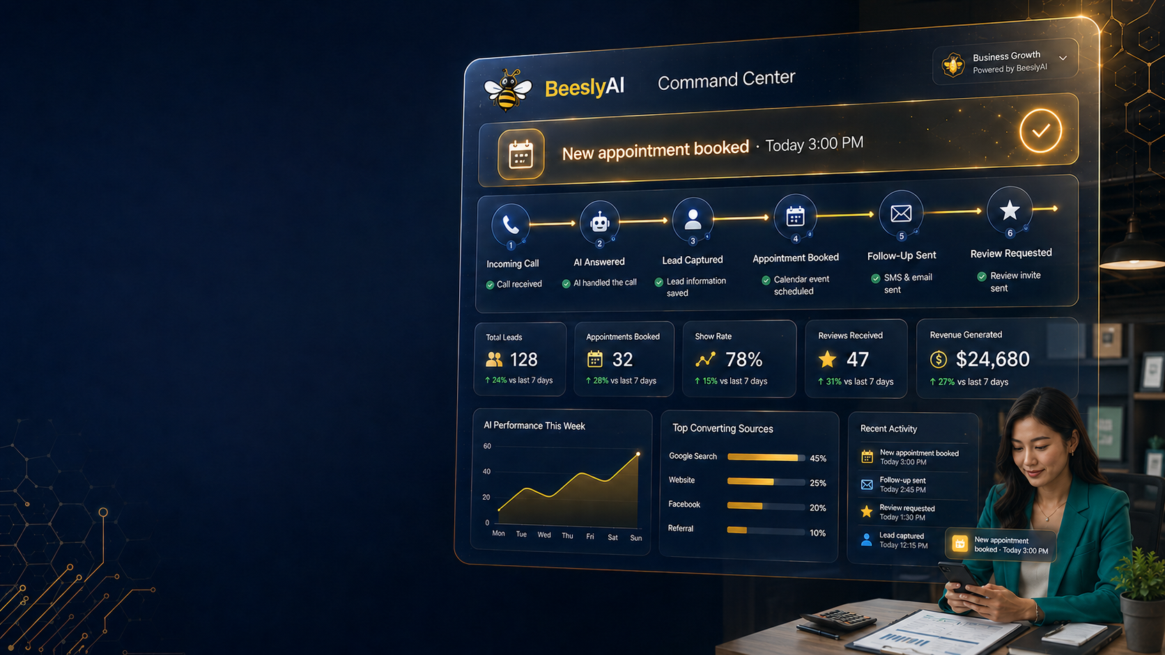 Professional modern accounting office