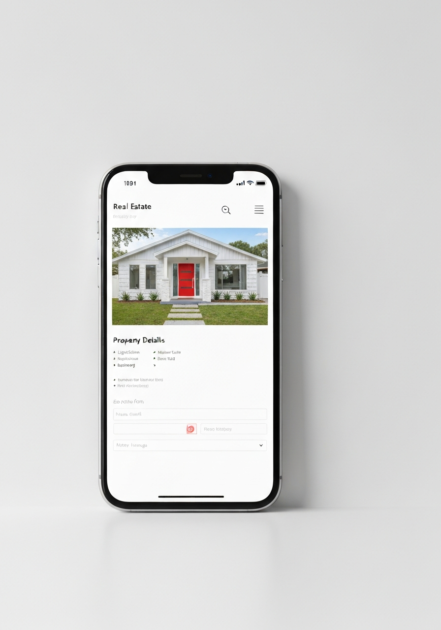 Mobile landing page