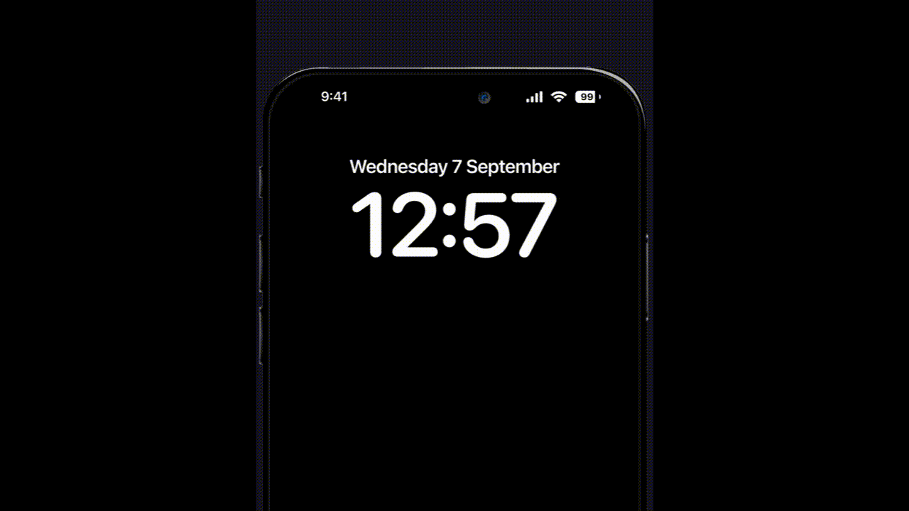 Push notification on phone lock screen