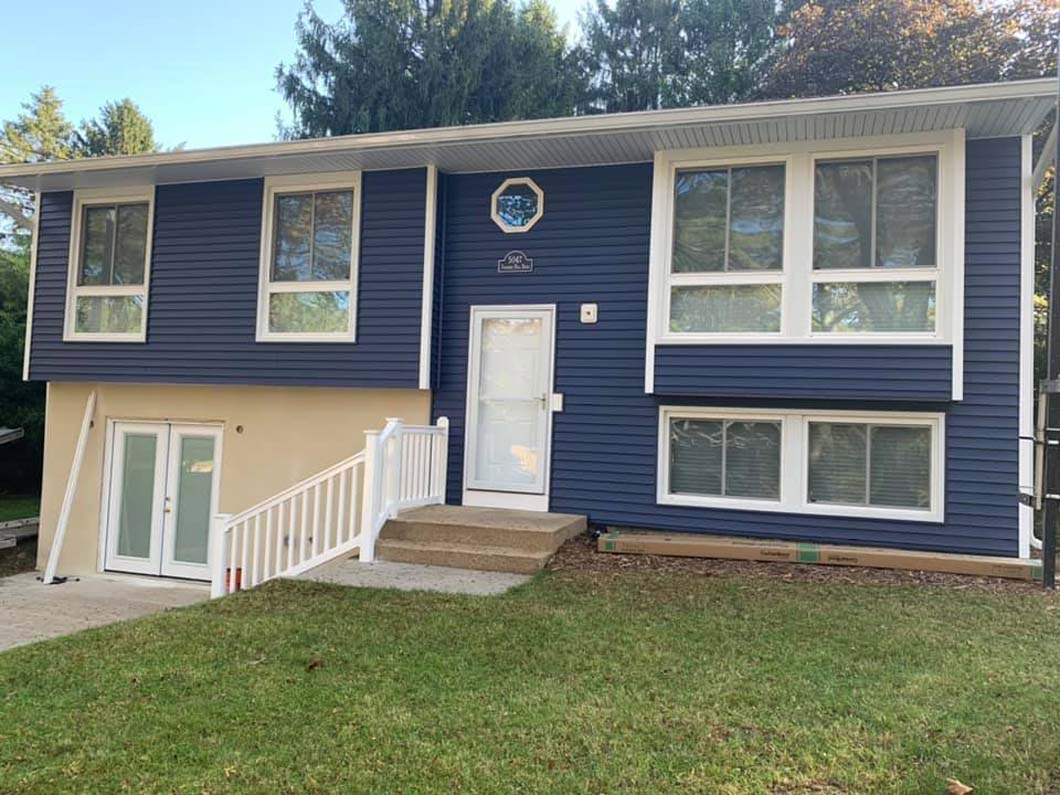 After Blue Siding Transformation