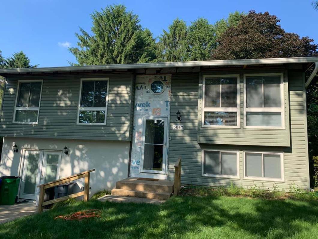 Before Blue Siding Transformation