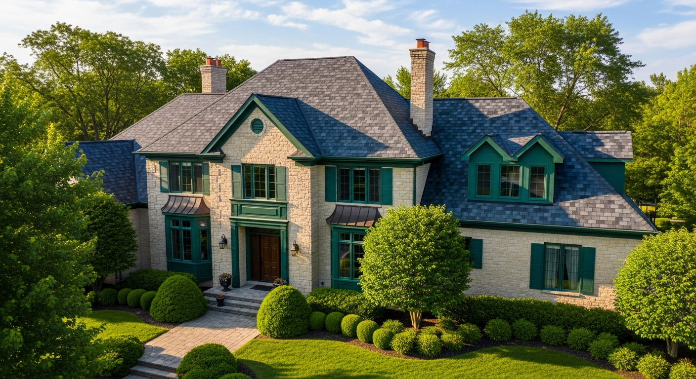 Beautiful midwestern home with a brand new architectural roof
