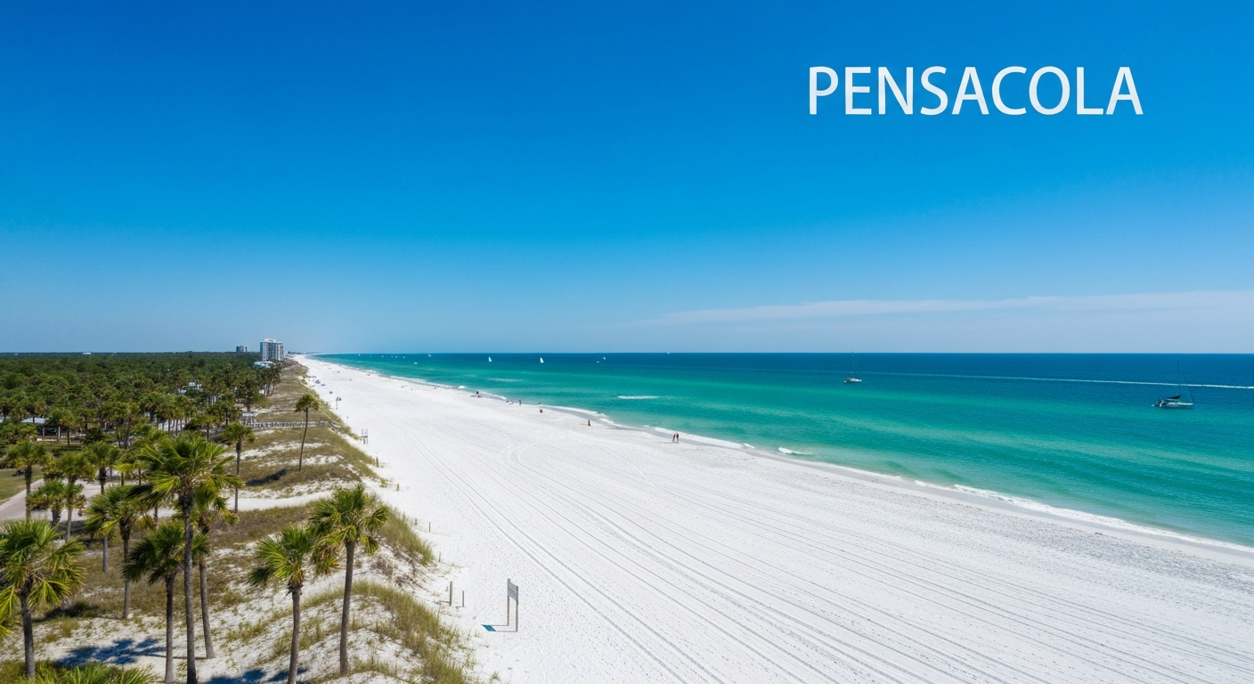 Pensacola Beach Florida Aerial