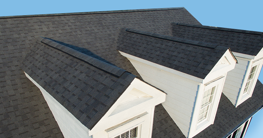 Close-up detail of high-wind rated Atlas shingles installed by True Grit Roofing