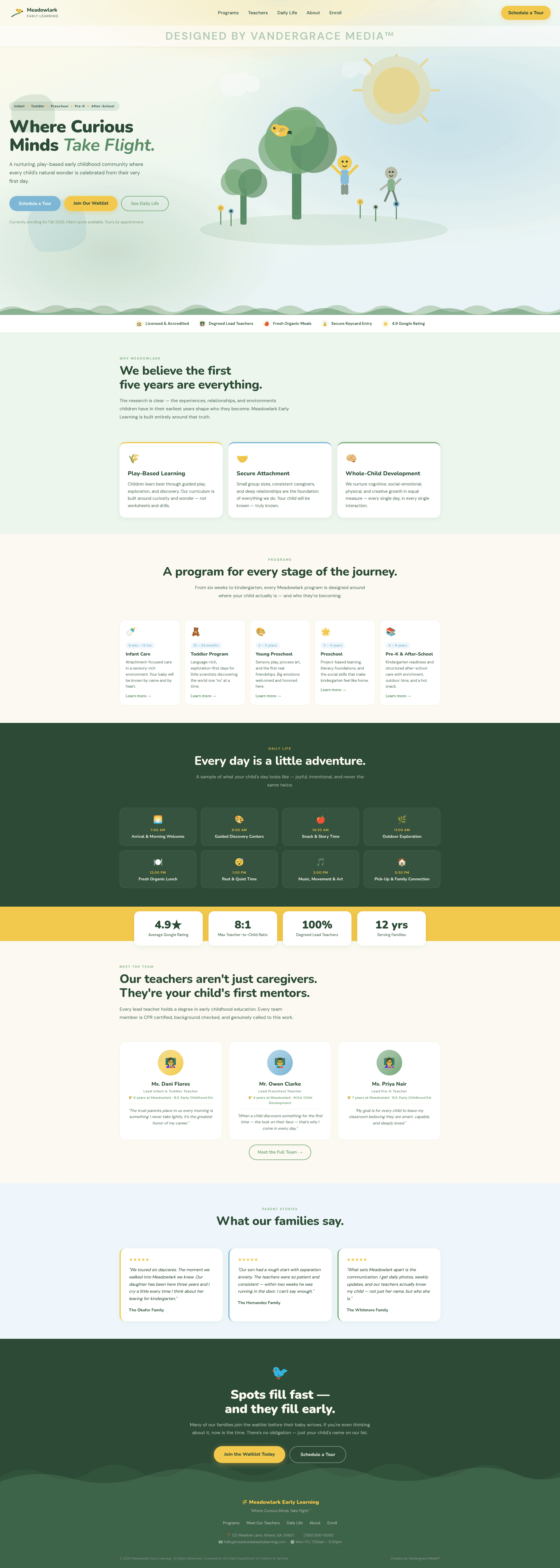 Early Learning & Preschool