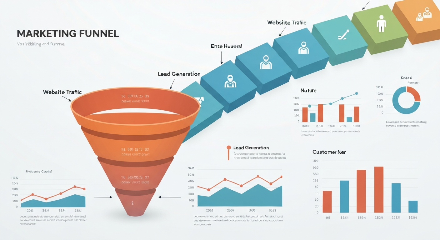 Marketing funnel visualization