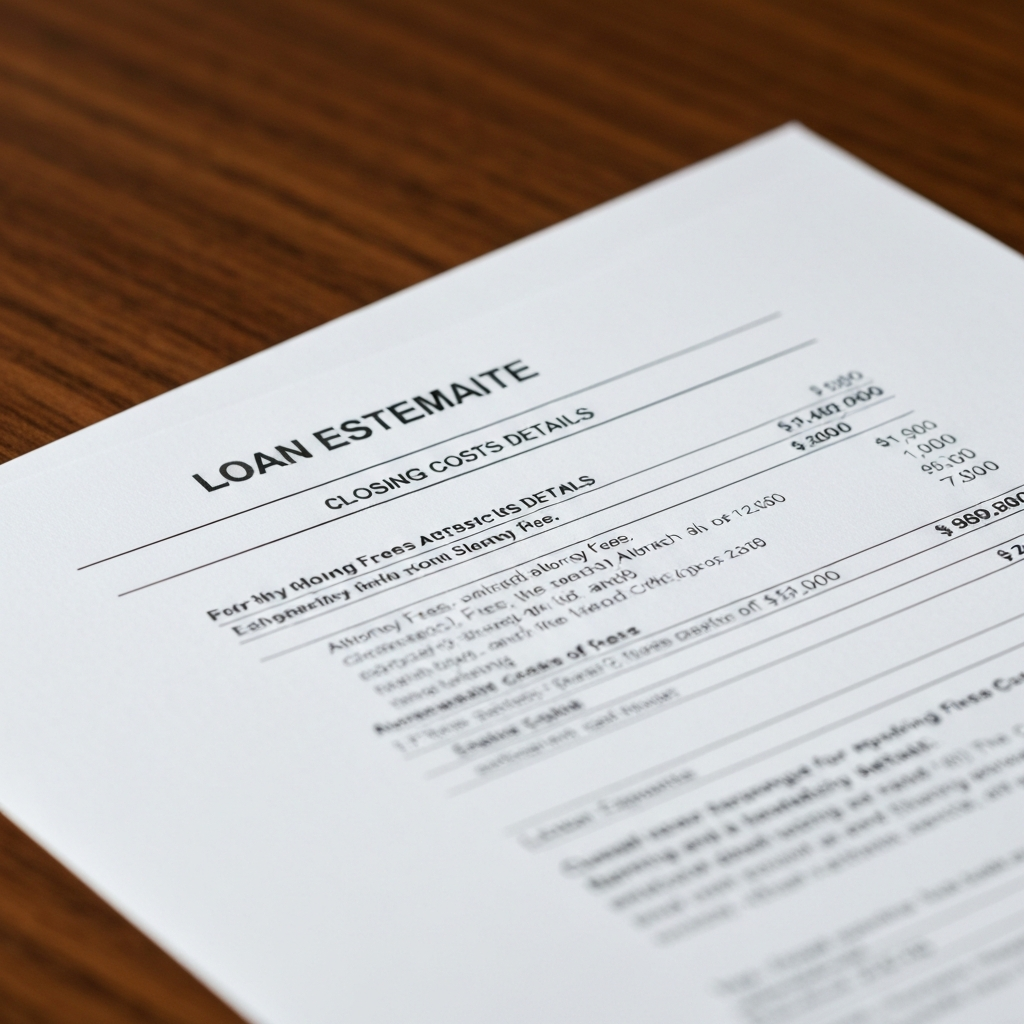 Loan Estimate Closing Costs Details Section