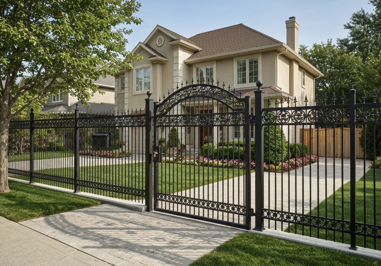 Iron fence