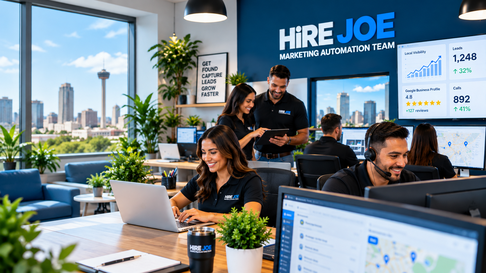 Joe’s marketing automation team helping San Antonio businesses with local SEO, lead generation and automated follow up