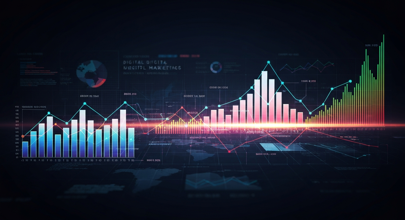 Digital marketing analytics background
