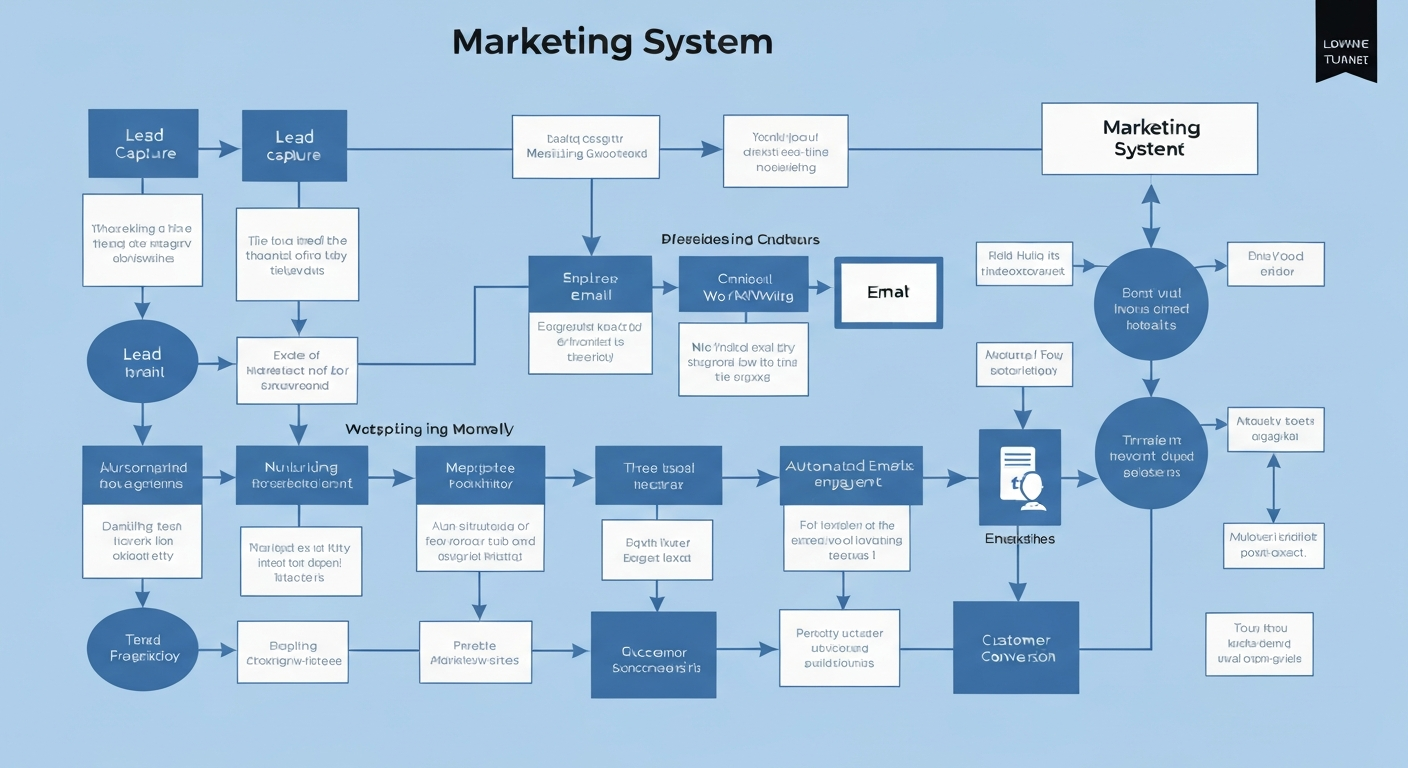 Conceptual flowchart of a complete marketing system
