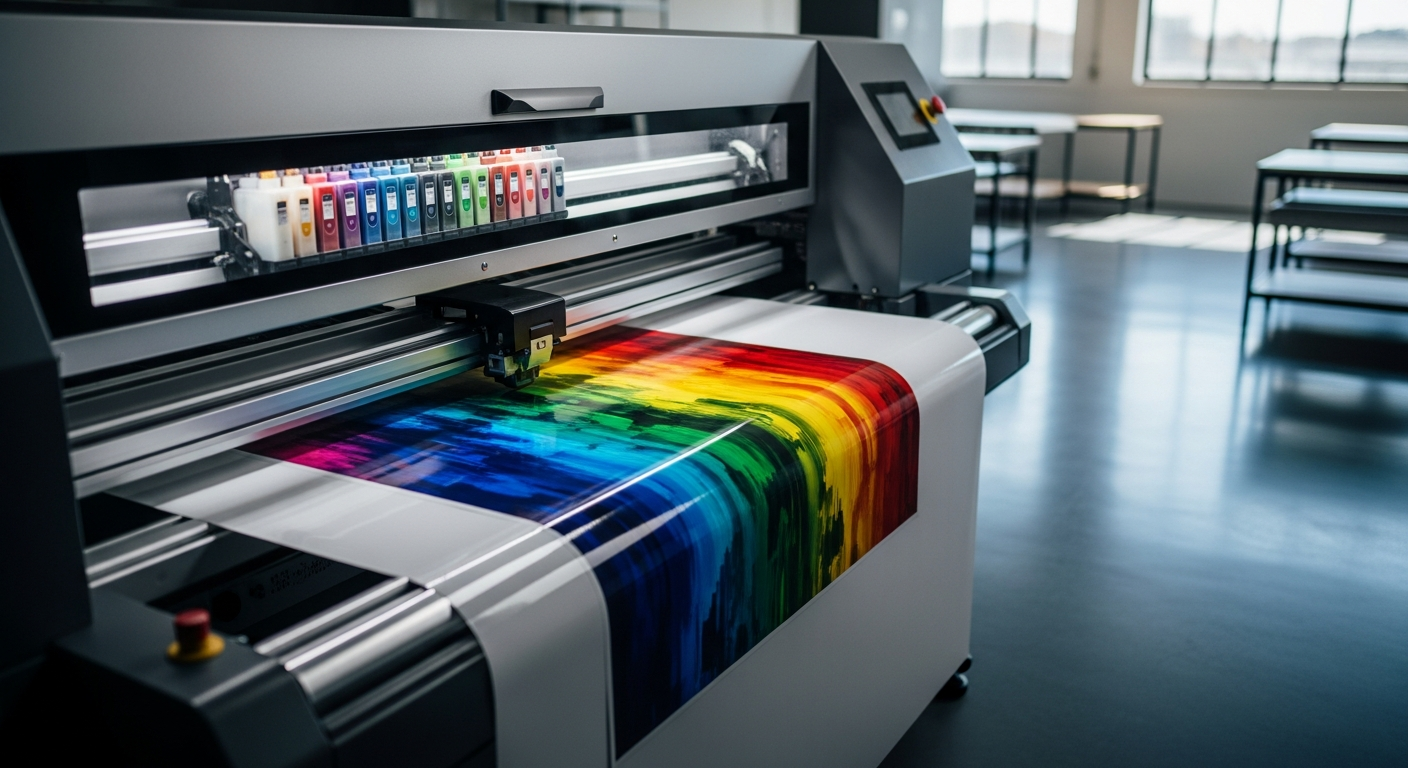 Large format printing machine