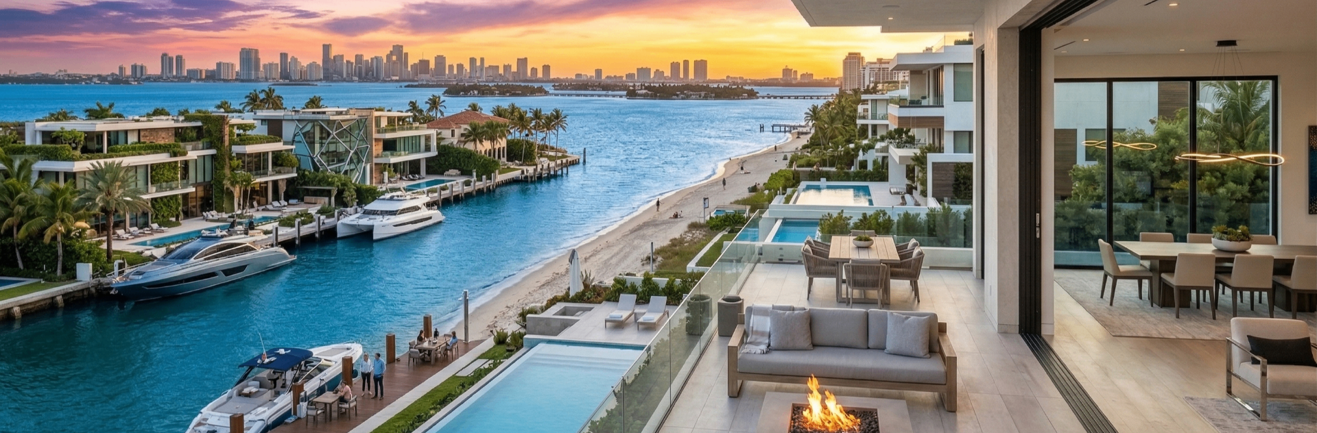 Luxury waterfront properties