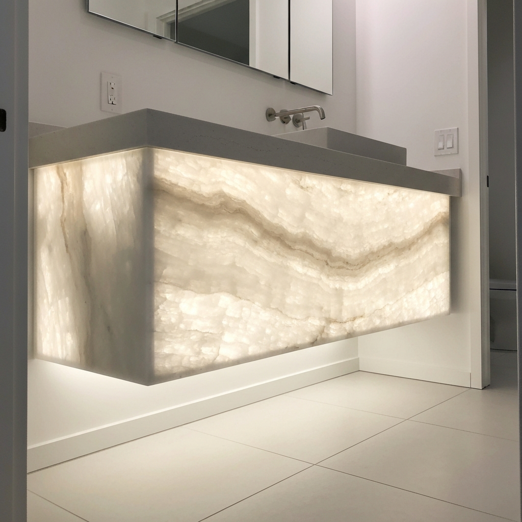 Quartzite Floating Vanity