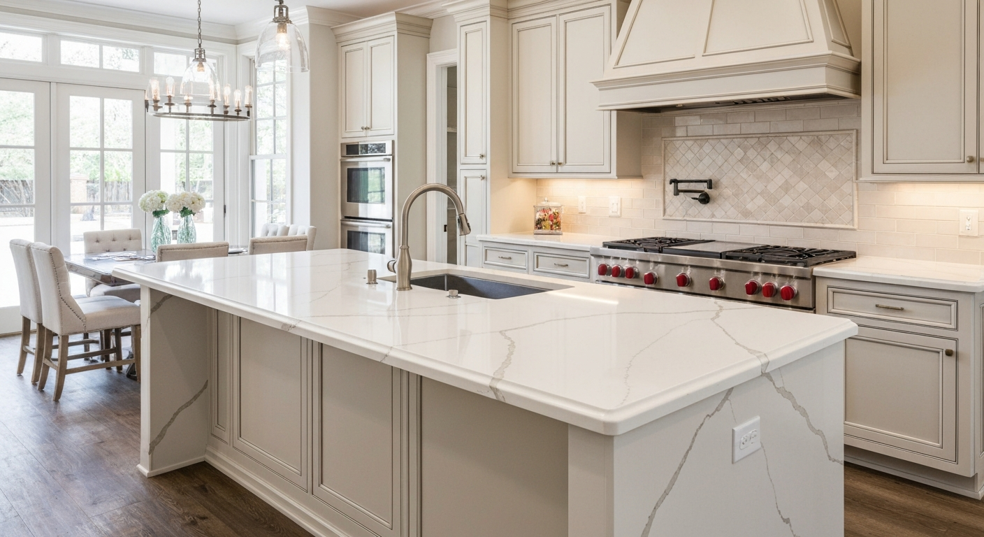Calacatta Laza Quartz in Viera, FL