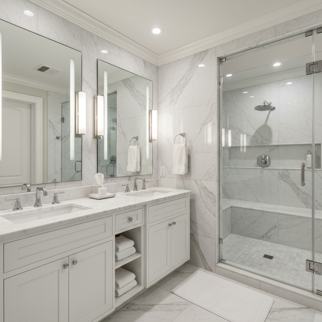 Classic Marble Master Bath