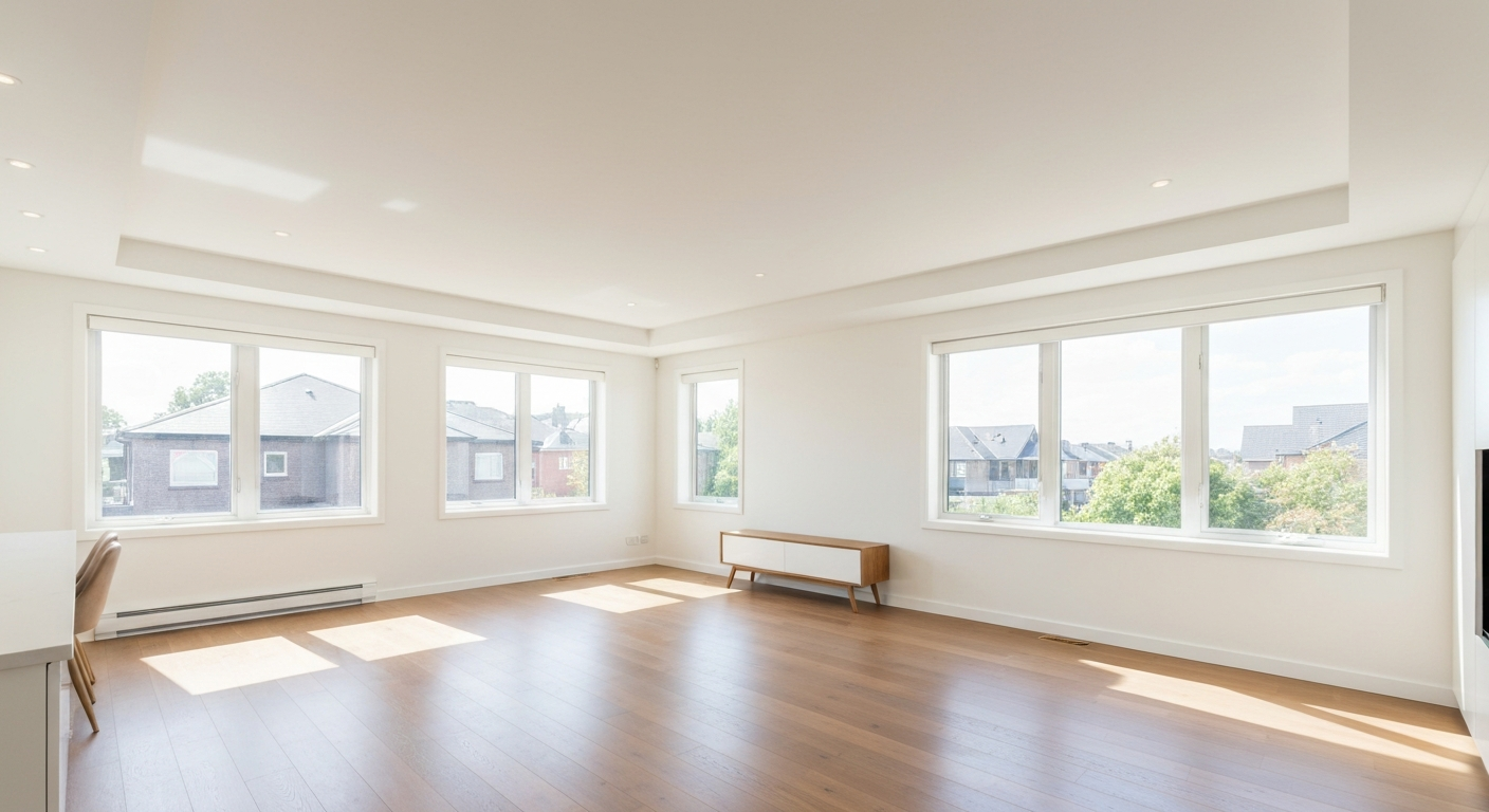 Spotless deep cleaned room
