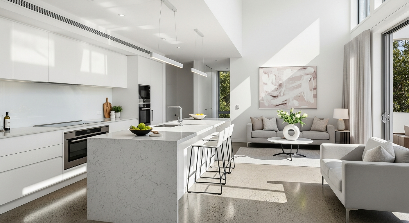Spotless modern living space
