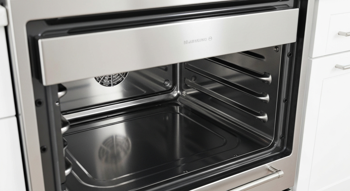 Sparkling clean oven